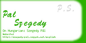 pal szegedy business card