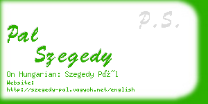 pal szegedy business card